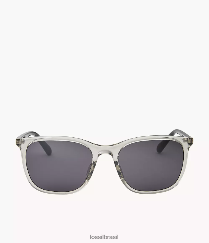 Fossil acessório homens óculos de sol retângulo juliano cinza 66RZLJ2064