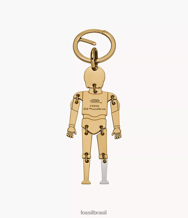 Fossil acessório homens chaveiro de guerra nas estrelas c-3po ouro 66RZLJ2009