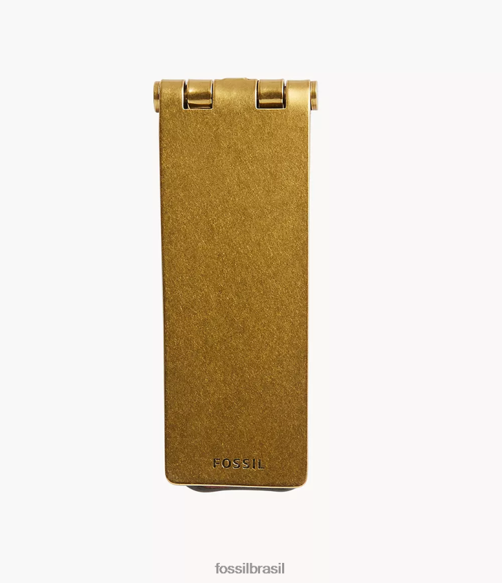 Fossil acessório homens clipe de dinheiro para presente marrom 66RZLJ2047