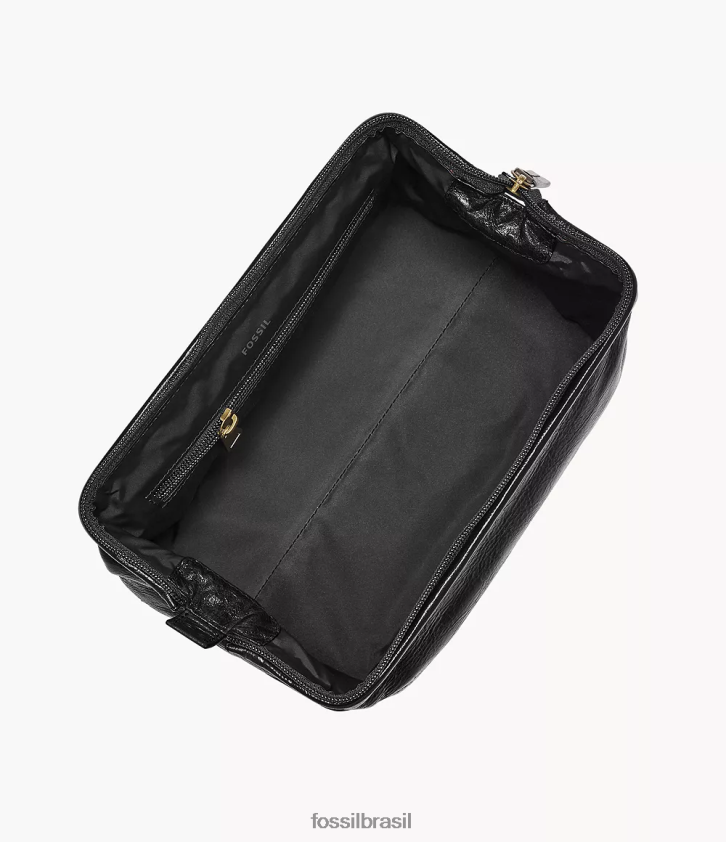 Fossil acessório homens kit de barbear emoldurado para viagem preto 66RZLJ2031
