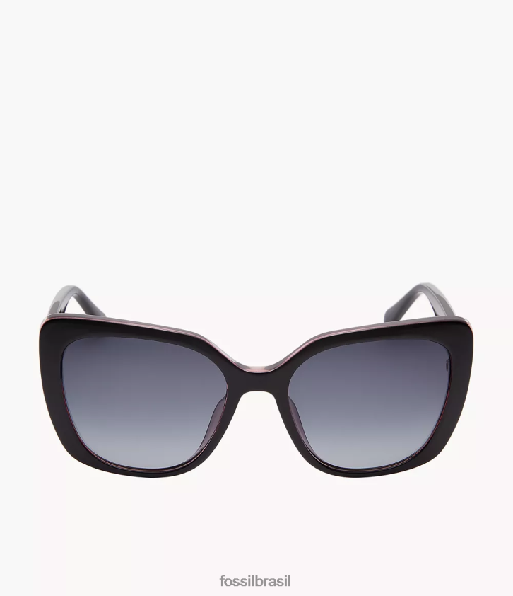 Fossil acessório mulheres óculos de sol quadrados cat cinza 66RZLJ1974