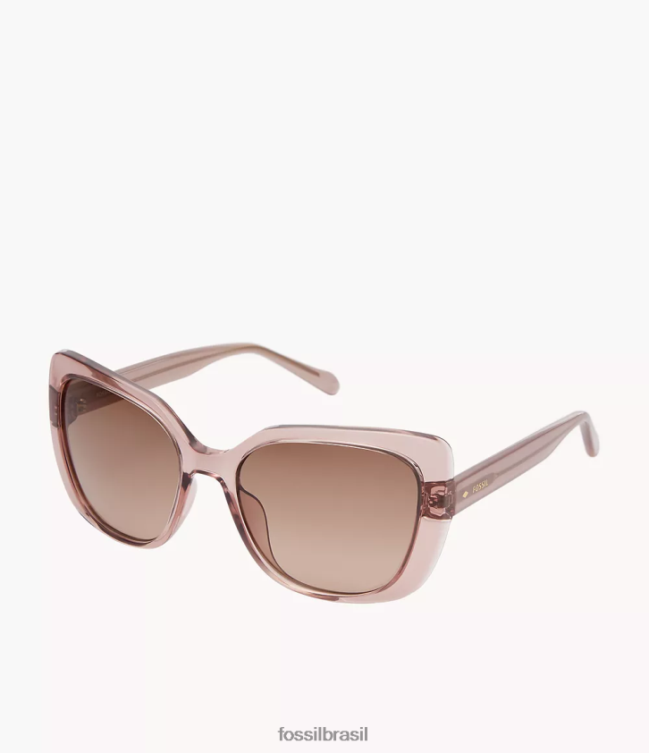 Fossil acessório mulheres óculos de sol quadrados cat marrom 66RZLJ1977
