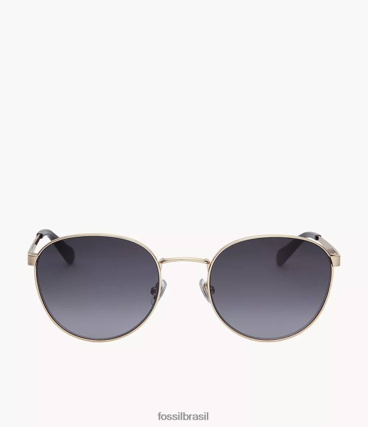 Fossil acessório mulheres óculos de sol redondos winnie cinza 66RZLJ1994