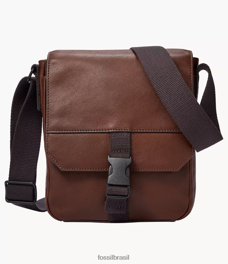 Fossil bolsa homens correio oeste marrom escuro 66RZLJ1646