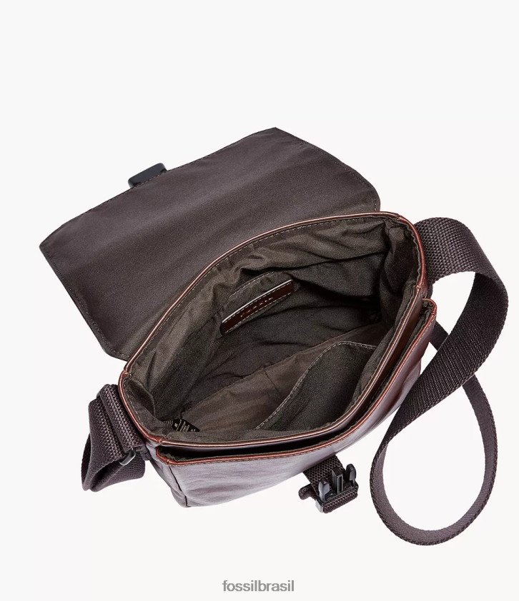Fossil bolsa homens correio oeste marrom escuro 66RZLJ1646