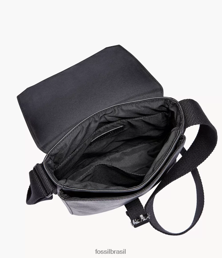 Fossil bolsa homens correio oeste preto 66RZLJ1639