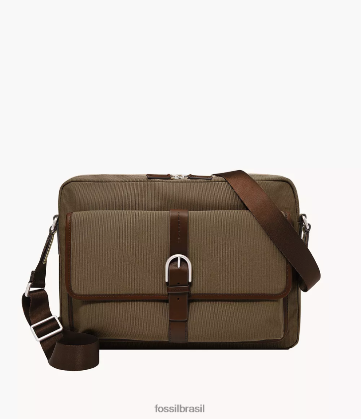 Fossil bolsa homens mensageiro camden cáqui 66RZLJ1624