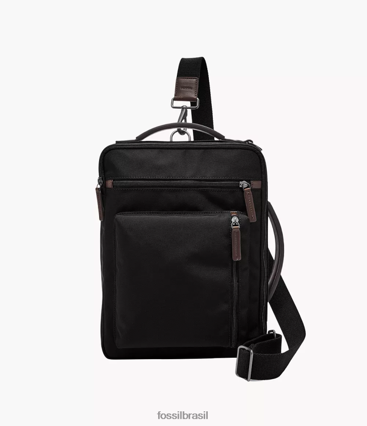 Fossil bolsa homens viajante buckner preto 66RZLJ1622
