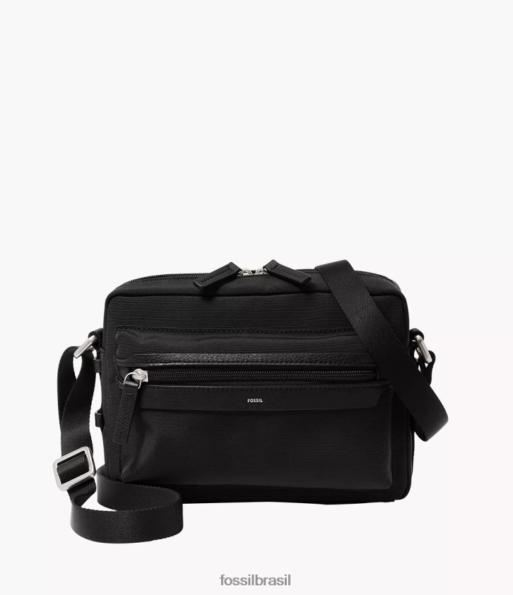 Fossil bolsa homens bolsa para câmera wyatt preto 66RZLJ1632