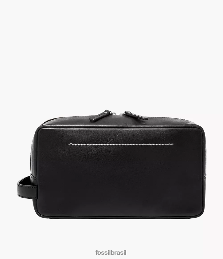 Fossil bolsa homens kit de barbear de alça única westover preto 66RZLJ2007