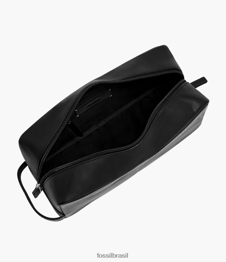 Fossil bolsa homens kit de barbear de alça única westover preto 66RZLJ2007