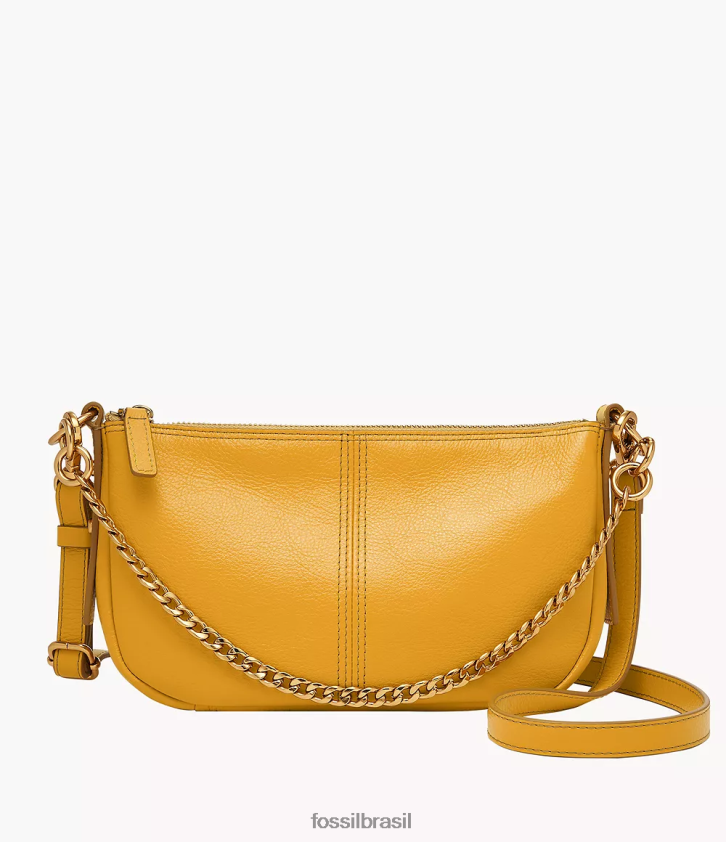 Fossil bolsa mulheres baguete jolie amarelo 66RZLJ334