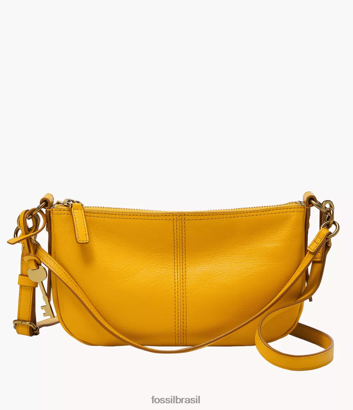 Fossil bolsa mulheres baguete jolie amarelo 66RZLJ469
