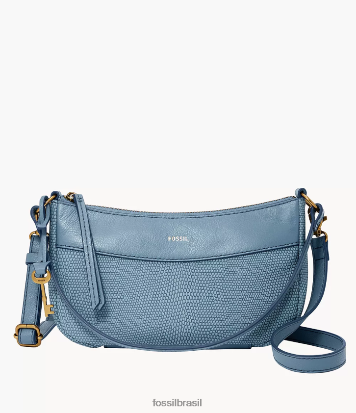 Fossil bolsa mulheres baguete skylar azul 66RZLJ654