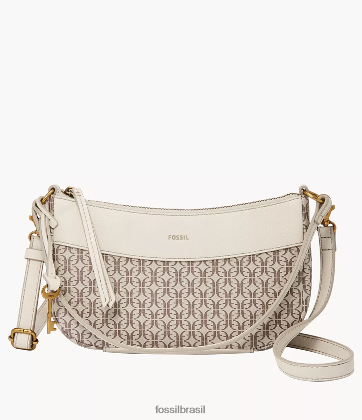 Fossil bolsa mulheres baguete skylar branco 66RZLJ608