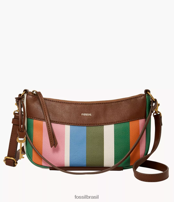 Fossil bolsa mulheres baguete skylar listras 66RZLJ649