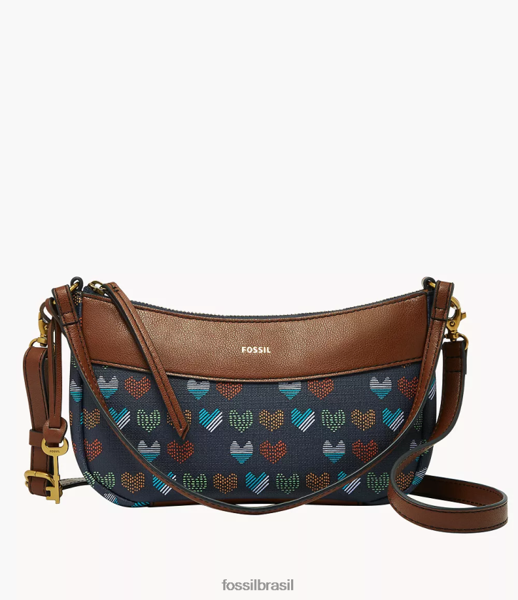 Fossil bolsa mulheres baguete skylar marinha 66RZLJ480