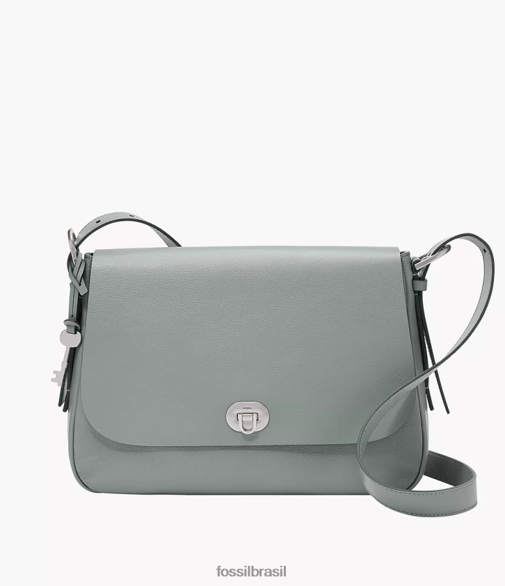 Fossil bolsa mulheres bolsa crossbody com aba grande harper azul 66RZLJ516