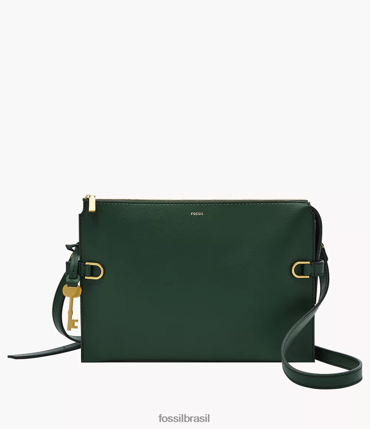 Fossil bolsa mulheres bolsa crossbody de couro kier cactus verde 66RZLJ671