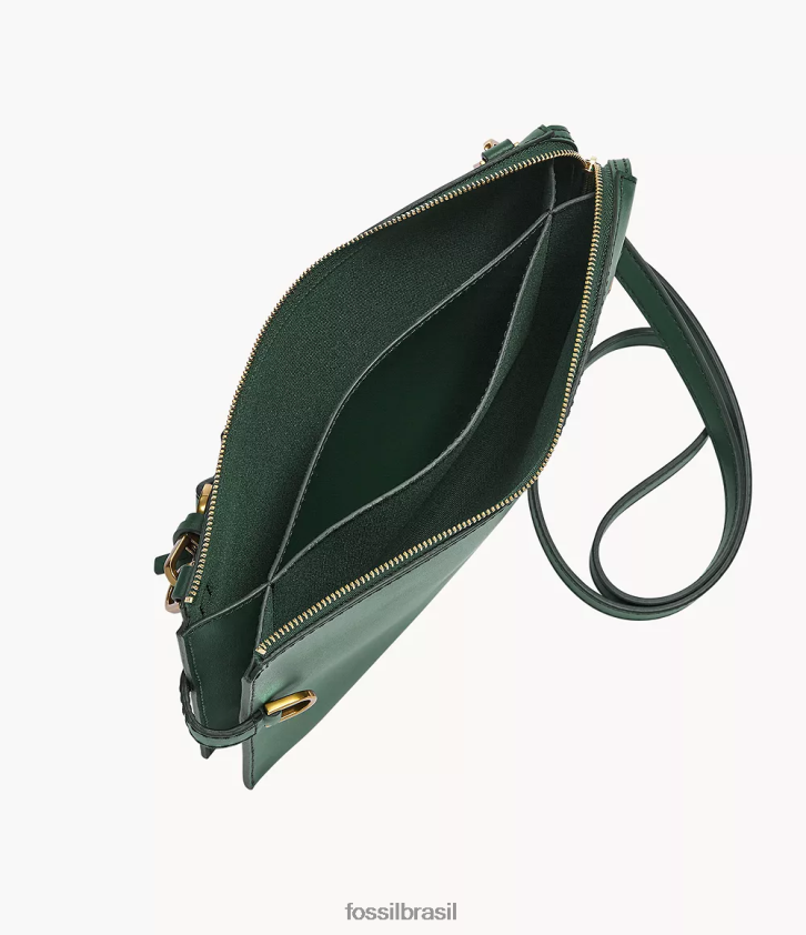 Fossil bolsa mulheres bolsa crossbody de couro kier cactus verde 66RZLJ671