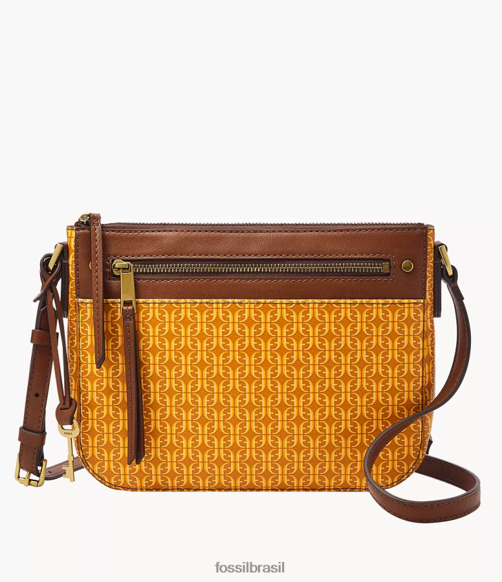 Fossil bolsa mulheres bolsa crossbody farrah amarelo 66RZLJ735