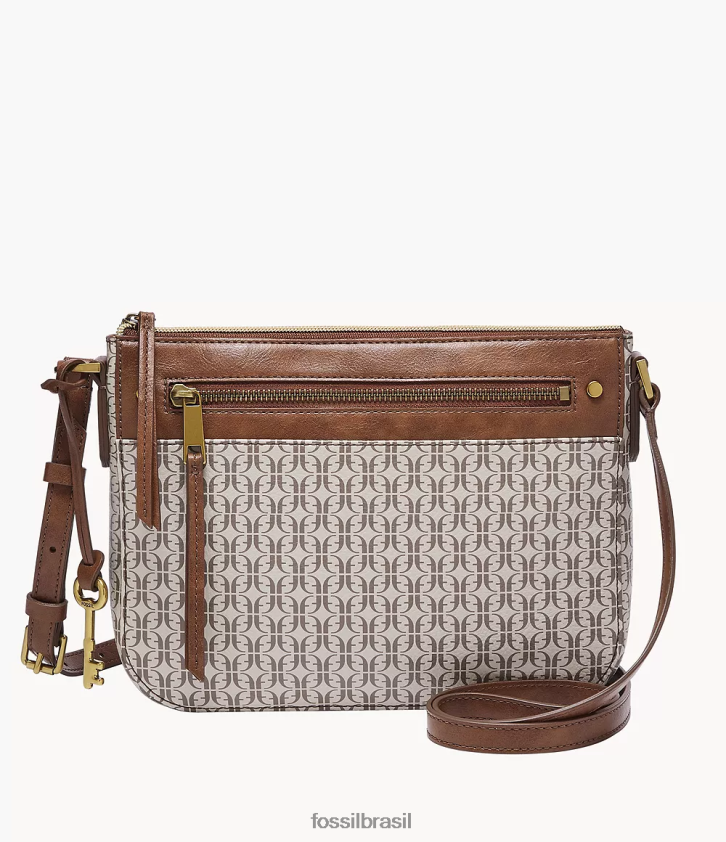 Fossil bolsa mulheres bolsa crossbody farrah cáqui 66RZLJ403