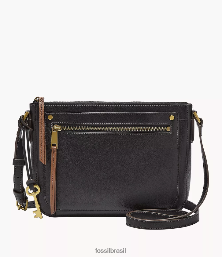 Fossil bolsa mulheres bolsa crossbody farrah preto 66RZLJ592