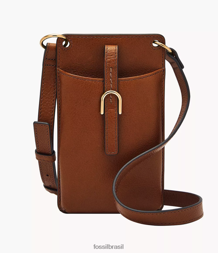 Fossil bolsa mulheres bolsa de telefone vada marrom 66RZLJ286
