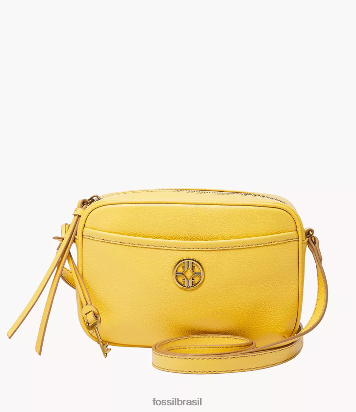Fossil bolsa mulheres bolsa para câmera Brennon amarelo 66RZLJ655