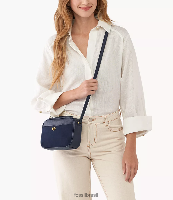 Fossil bolsa mulheres bolsa para câmera Brennon marinha 66RZLJ597