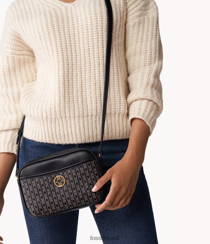 Fossil bolsa mulheres bolsa para câmera Brennon preto 66RZLJ609