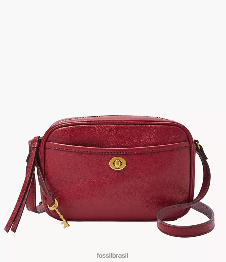 Fossil bolsa mulheres bolsa para câmera Brennon vermelho 66RZLJ547