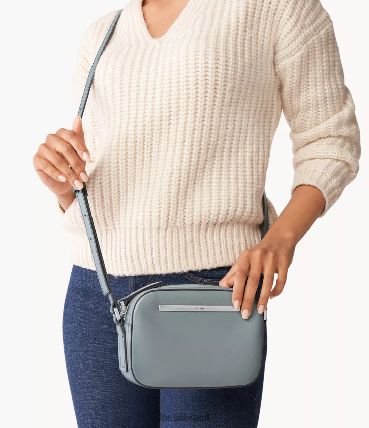 Fossil bolsa mulheres bolsa para câmera liza azul 66RZLJ466