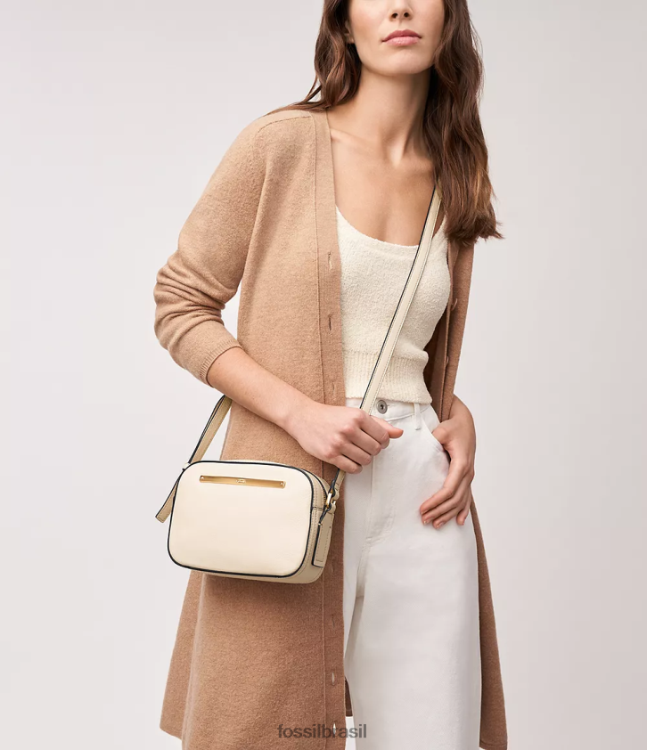 Fossil bolsa mulheres bolsa para câmera liza branco 66RZLJ314