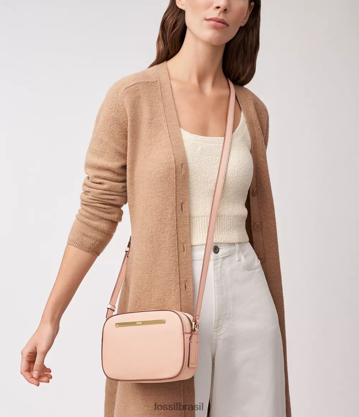 Fossil bolsa mulheres bolsa para câmera liza rosa 66RZLJ401