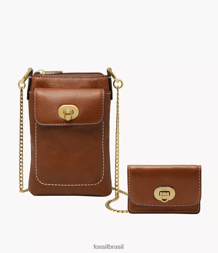 Fossil bolsa mulheres bolsa transversal harper marrom 66RZLJ1971