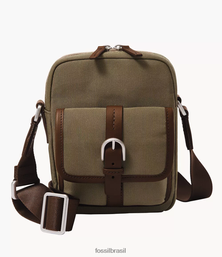 Fossil bolsa mulheres camden n/s crossbody cáqui 66RZLJ1633