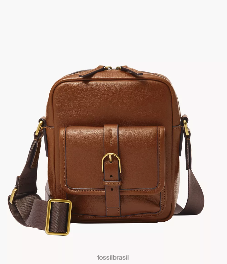 Fossil bolsa mulheres camden n/s crossbody marrom 66RZLJ1630