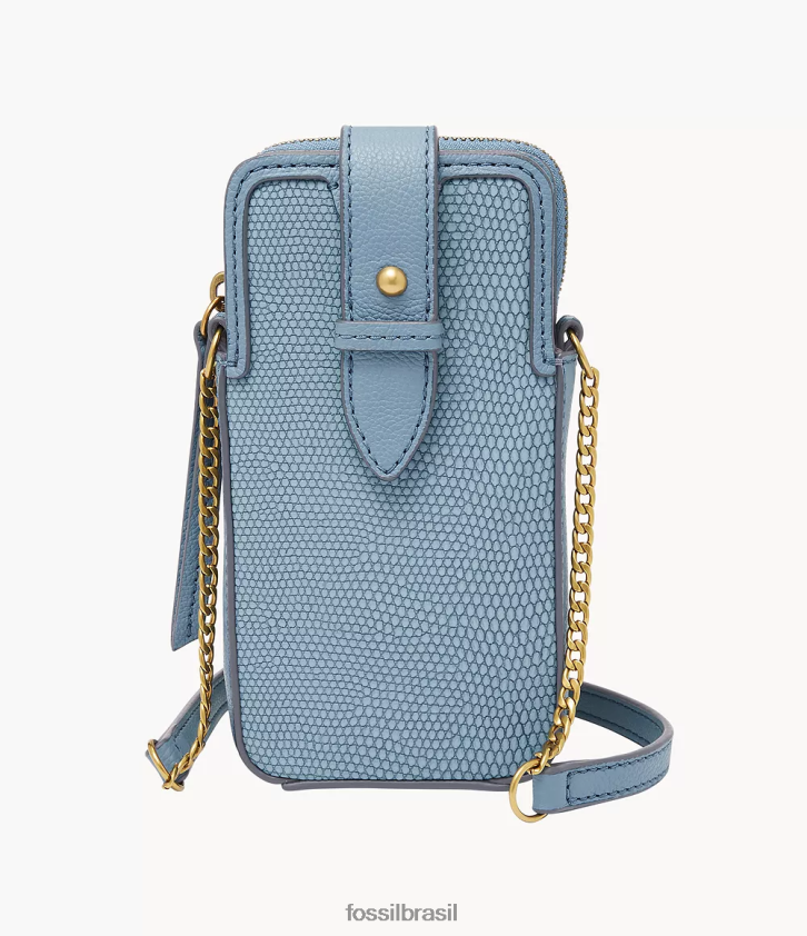 Fossil bolsa mulheres capa de telefone lainie crossbody azul 66RZLJ714