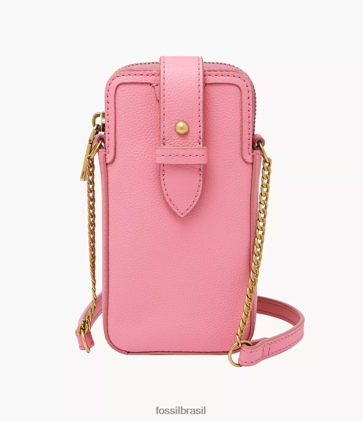 Fossil bolsa mulheres capa de telefone lainie crossbody rosa 66RZLJ632