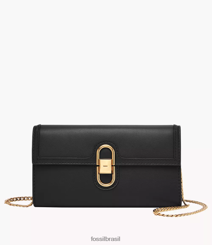 Fossil bolsa mulheres carteira avondale crossbody preto 66RZLJ323
