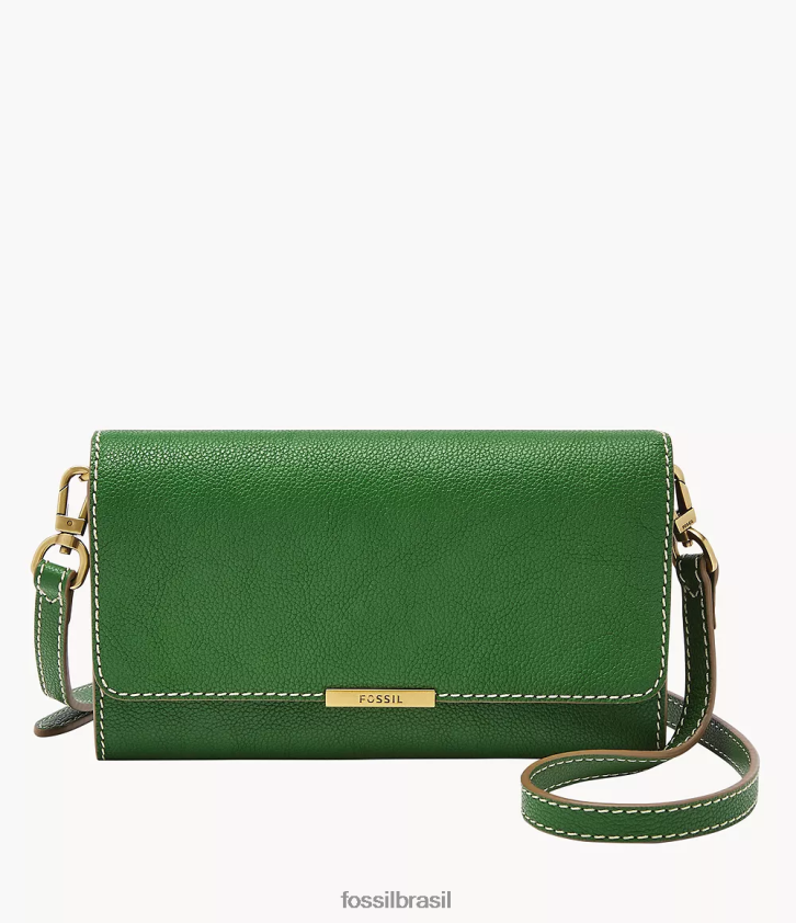 Fossil bolsa mulheres carteira jori crossbody verde 66RZLJ820