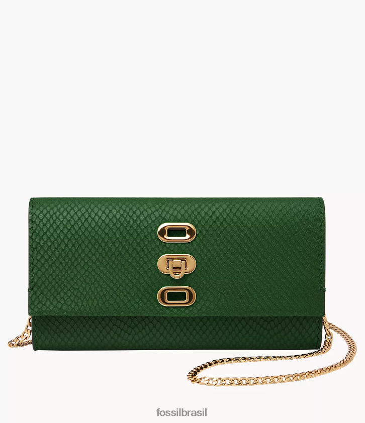 Fossil bolsa mulheres carteira penrose crossbody verde 66RZLJ300