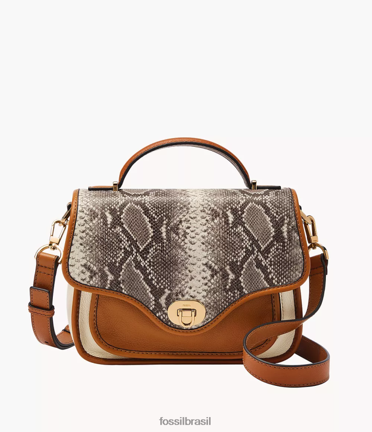 Fossil bolsa mulheres crossbody com alça superior Heritage listras 66RZLJ303