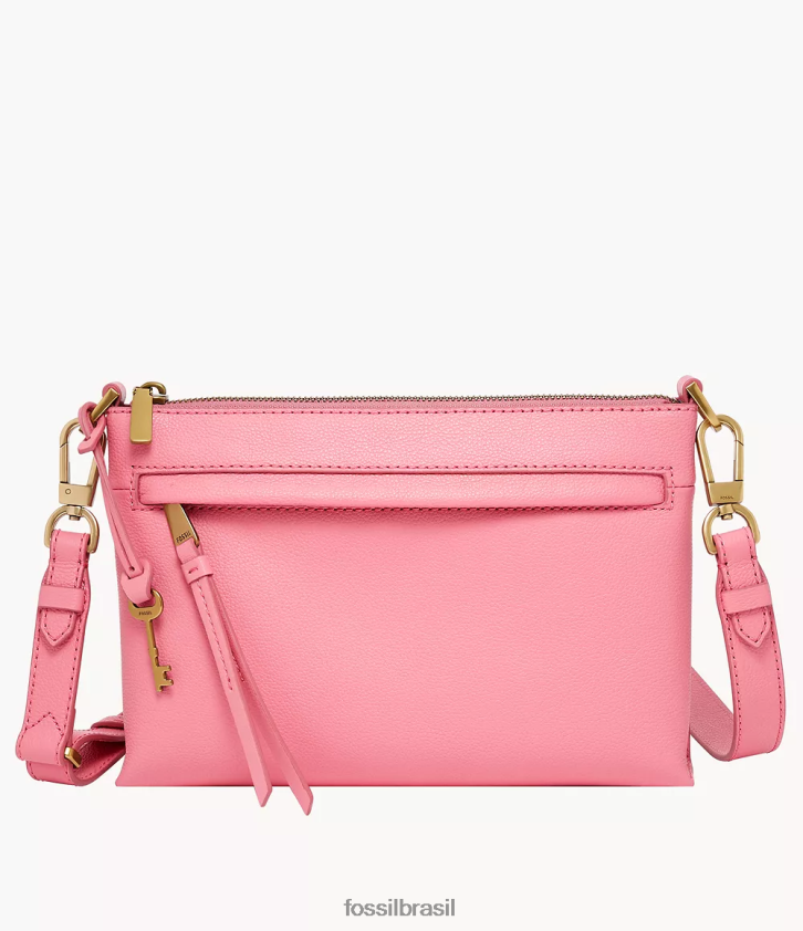 Fossil bolsa mulheres kiera pequena crossbody rosa 66RZLJ518