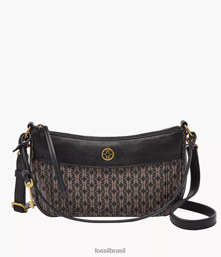 Fossil bolsa mulheres mini baguete skylar preto 66RZLJ555