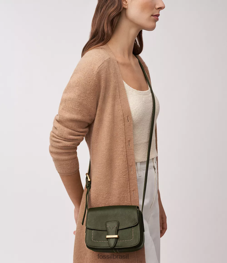 Fossil bolsa mulheres tremont crossbody com aba pequena Oliva 66RZLJ345