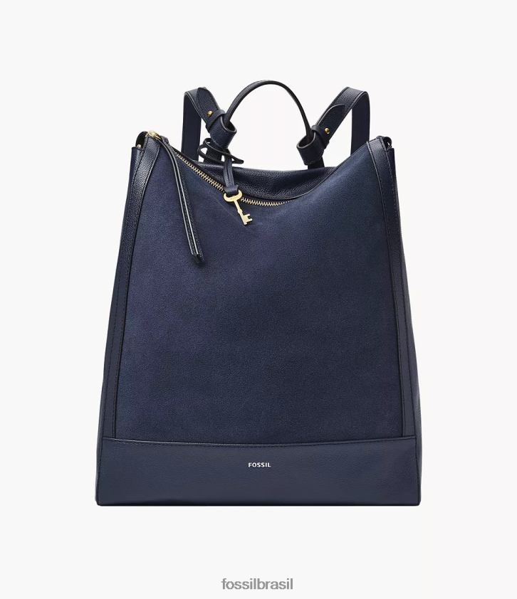 Fossil bolsa mulheres mochila conversível elina marinha 66RZLJ726