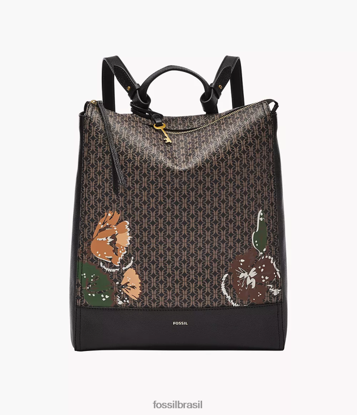 Fossil bolsa mulheres mochila conversível elina preto 66RZLJ492