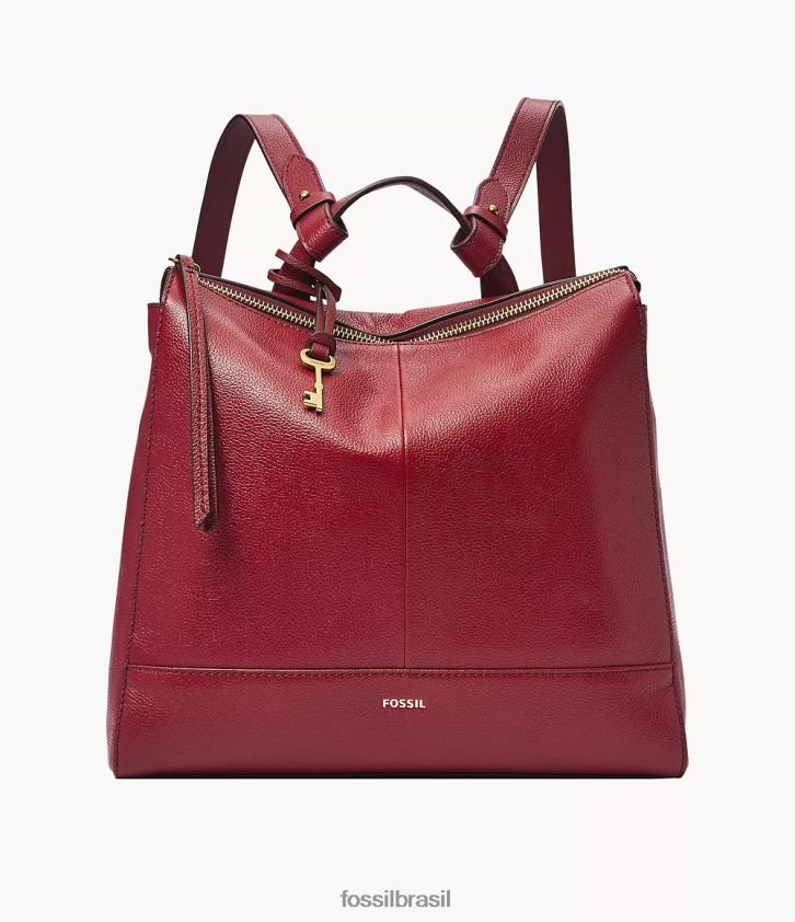 Fossil bolsa mulheres mochila pequena conversível elina vermelho 66RZLJ659